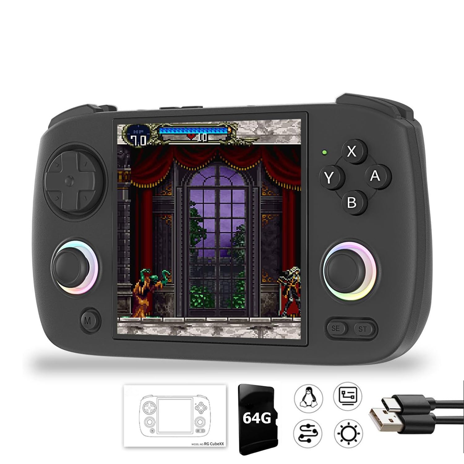 Buy RG Cubexx Retro Game Handheld 3.95 Inch IPS Screen 720*720