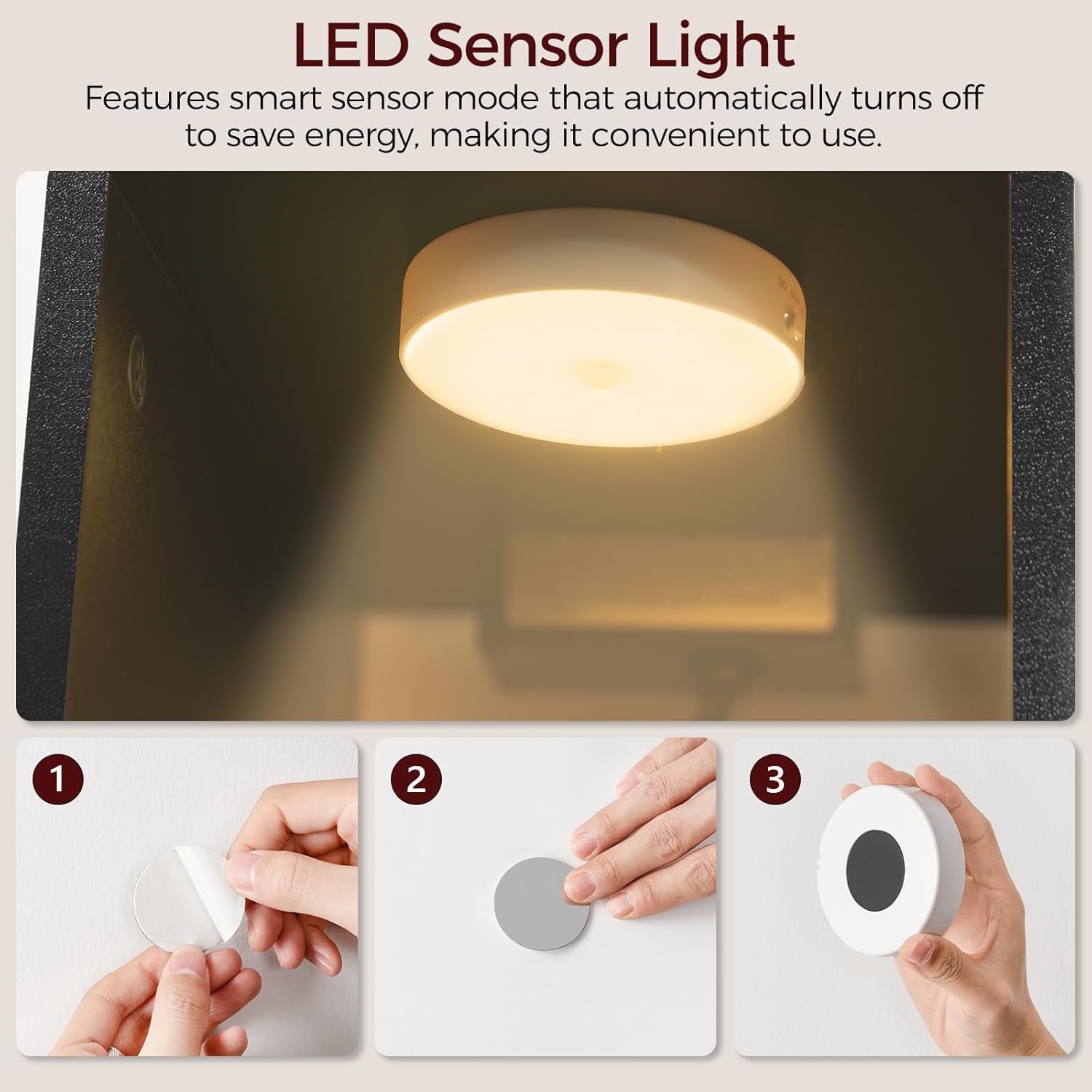 Narrow Nightstand, Slim End Table with Charging Station and LED Sensor Light, Modern Side Table, Bedside Table, for Small Spaces, Living Room, Bedroom, Black - Image 4