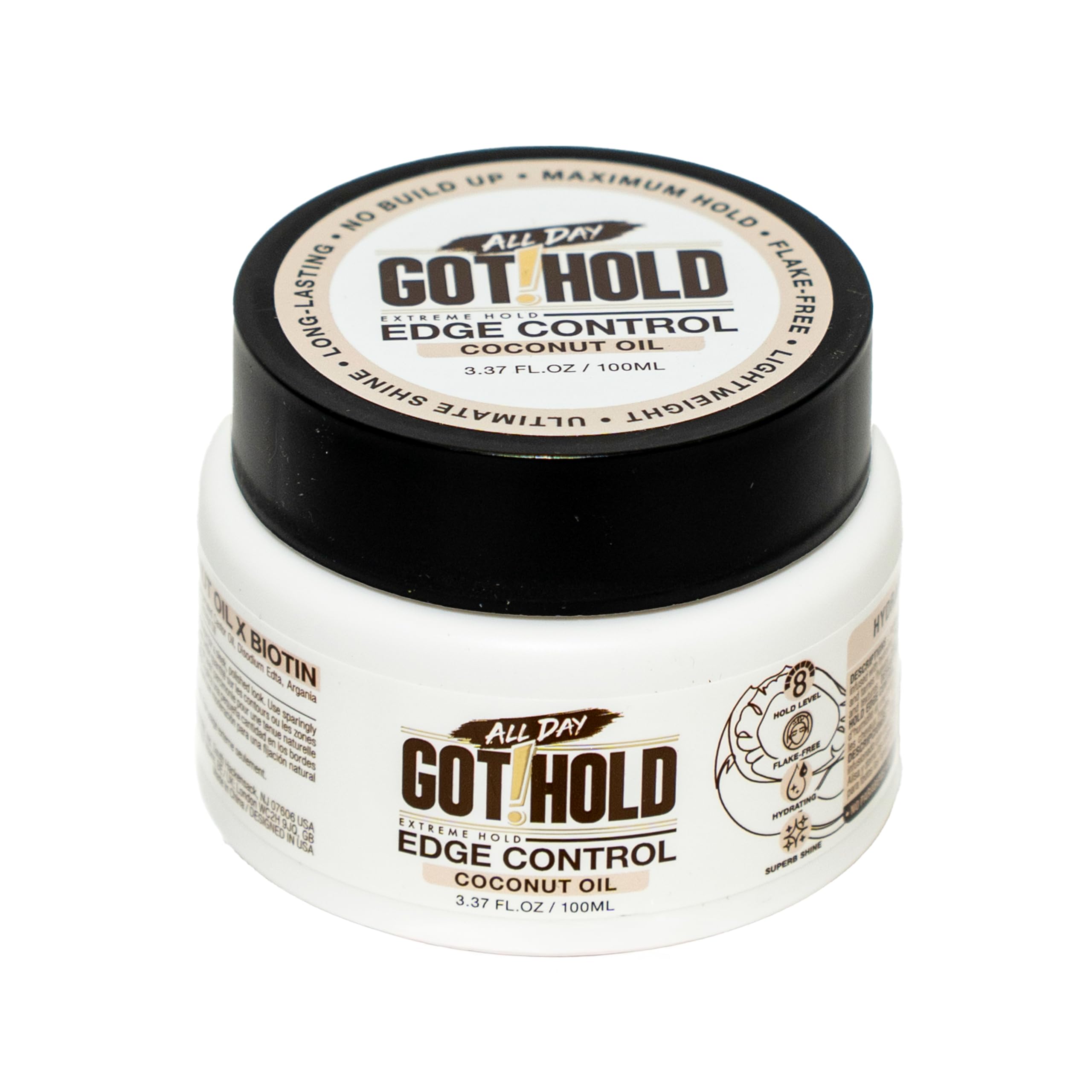 Extreme hold Coconut oil Edge Control 3.37 fl.oz/100ml