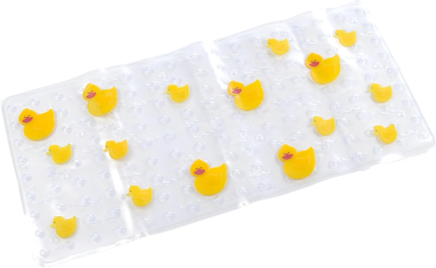 ABELE (R Duck Baby Kids Safety Tub Shower Non Slip Bath Mat, Skid Proof and No Mildew, Mold Free Bathtub Mat, Vinyl (Yellow Duck)