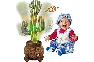 MIAODAM Talking Cactus Mimicking Toy, Baby toy 120 English songs