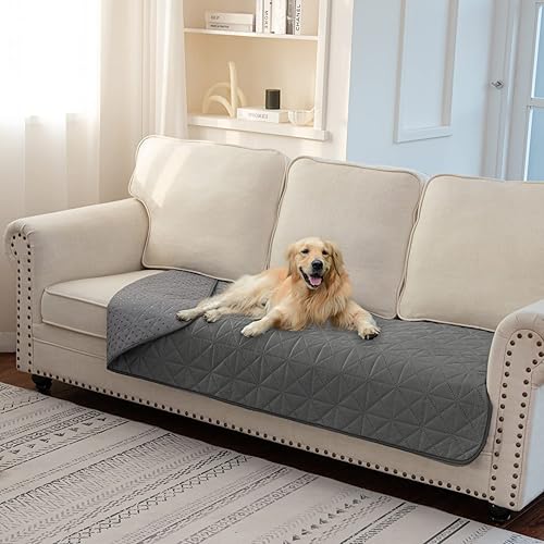 Ameritex Funda de sofá impermeable para asientos, funda de sofá para perros, funda de sofá para mascotas, funda de terciopelo para silla, sofá