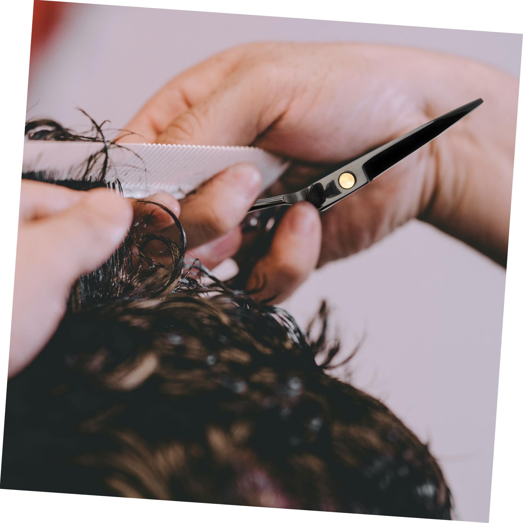 Ipetboom 3stücke Professionelle Haarschneideschere Für Friseure Und Barbershops Schwarze Haarschneider Für Präzise Schnitte Und Bequemes Styling Für Salongebrauch