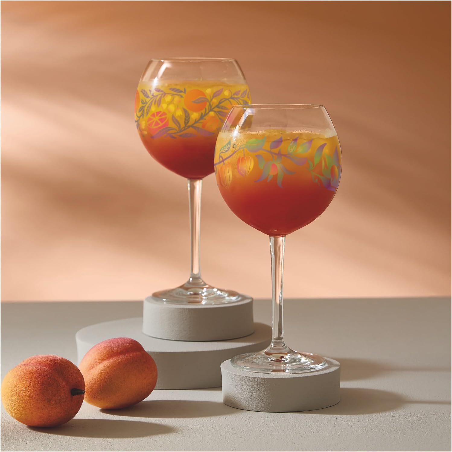RITZENHOFF Summerbreeze Series 6321002 Cocktail Glass Set of 2 600 ml Fruit Leaves Design Made in Germany