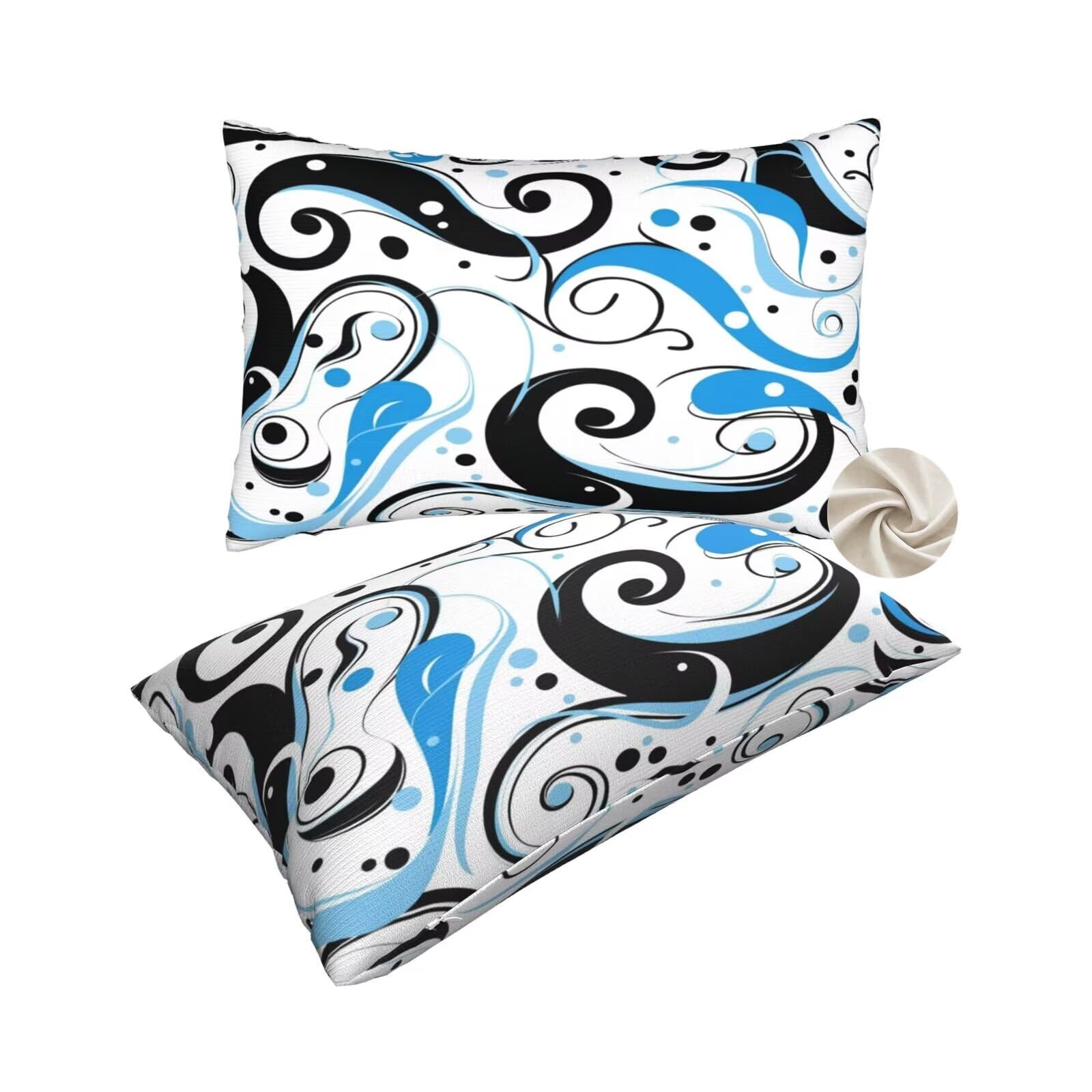 Coussin canapé décoration maison avec ce lot de 2 housses 40x70 douces pour chambre