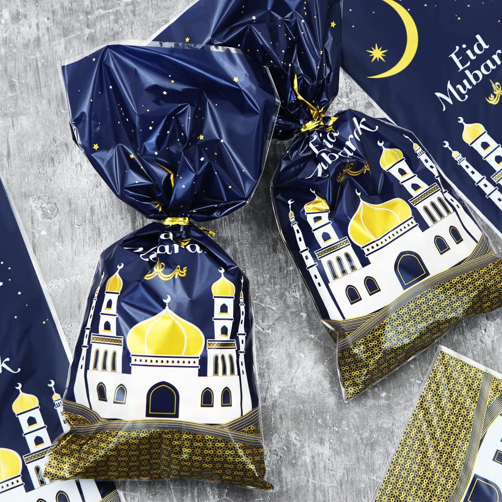 Lot De 100 Sacs à Friandises Pour L'Aïd Mubarak, Motif