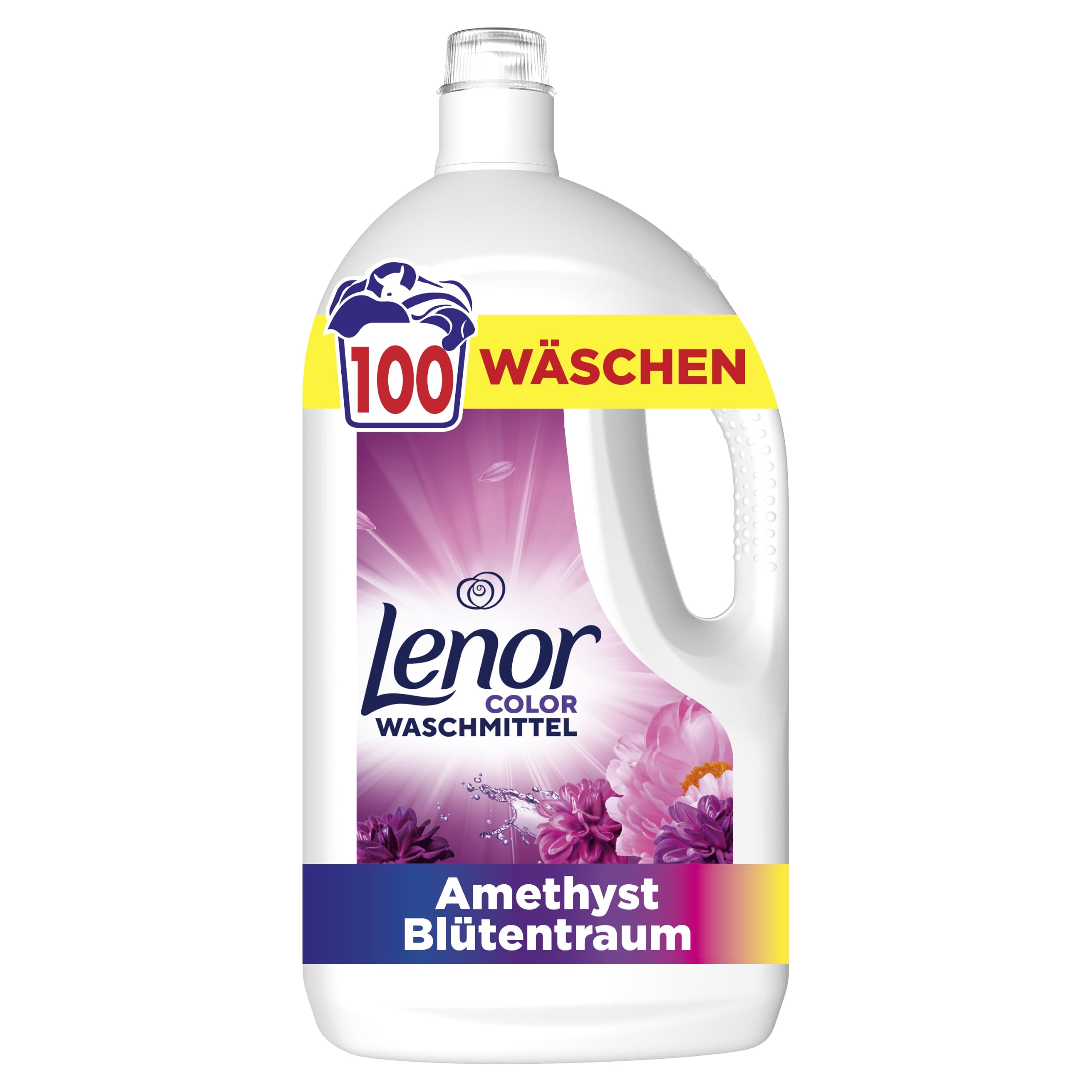 Lenor Flüssigwaschmittel Amethyst, 100 Wäschen, Waschmittel flüssig