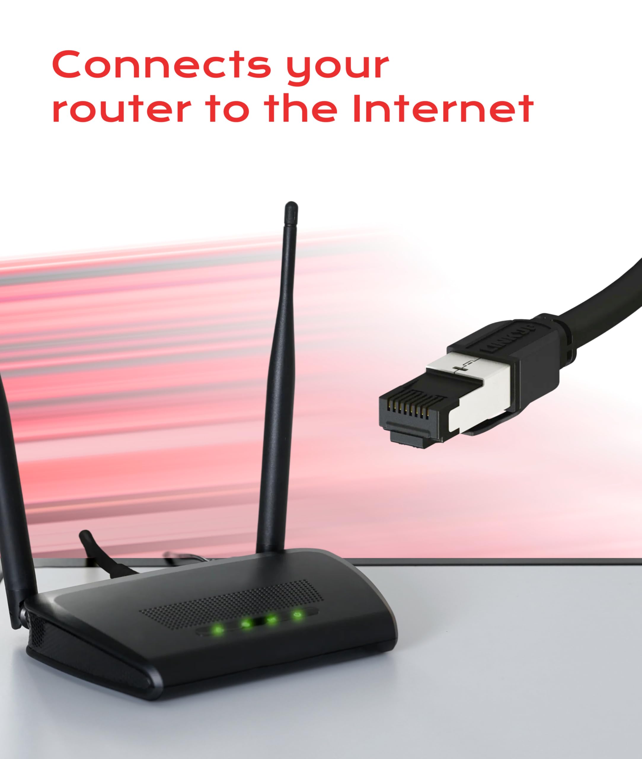 LINKUP – [Certificado 40Gbps Cable de Conexión Ethernet Cat8 Doble Blindaje┃2000MHz (2GHz) Cat8.1┃Cables LAN Prueba del Futuro Compatibles con Cat7A Cat7 Cat6A Redes 25G 10G 1G┃Negro┃15ft (4.5m)