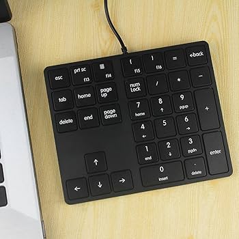 Amazon | Qisan テンキーパッド 34キー (30%) ミニ 多機能 有線