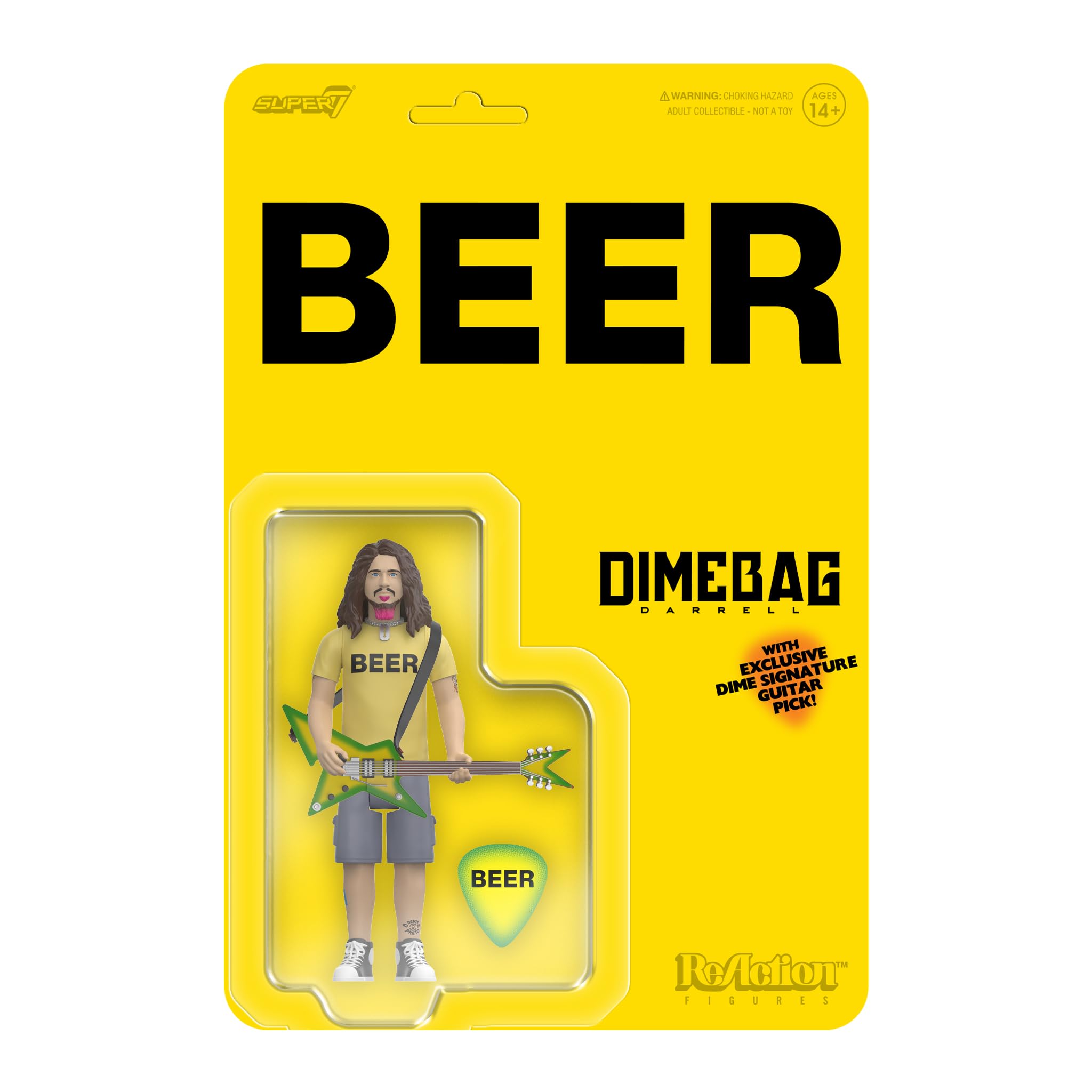 Super7 Figurki reakcji Dimebag Darrell - Dimebag Darrell (koszula piwna)