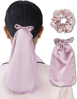 [SEAWIND] シルク ナイトキャップ シュシュ ロングヘア用 100% シルクキャップ ヘアキャップ ロング 就寝用 かぶらない 毛先だけ 保湿 うるつや美髪