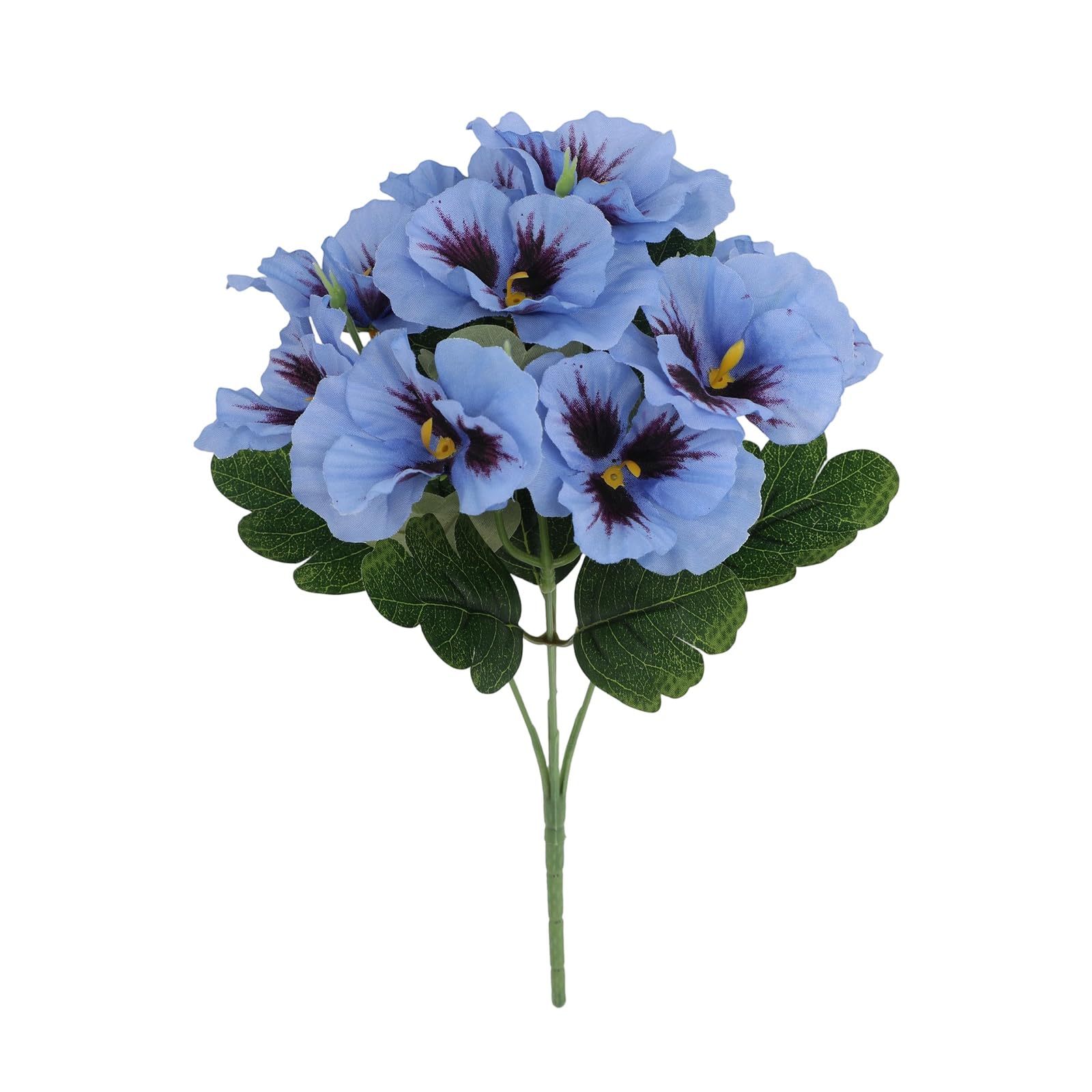 ZWWAAZHF Colorful Artificial Pansies Blooms Wrinkles Resistant Silk Materials Floral Perfect for Bookshelf or Mantels Realistic Silk Floral Arrangements