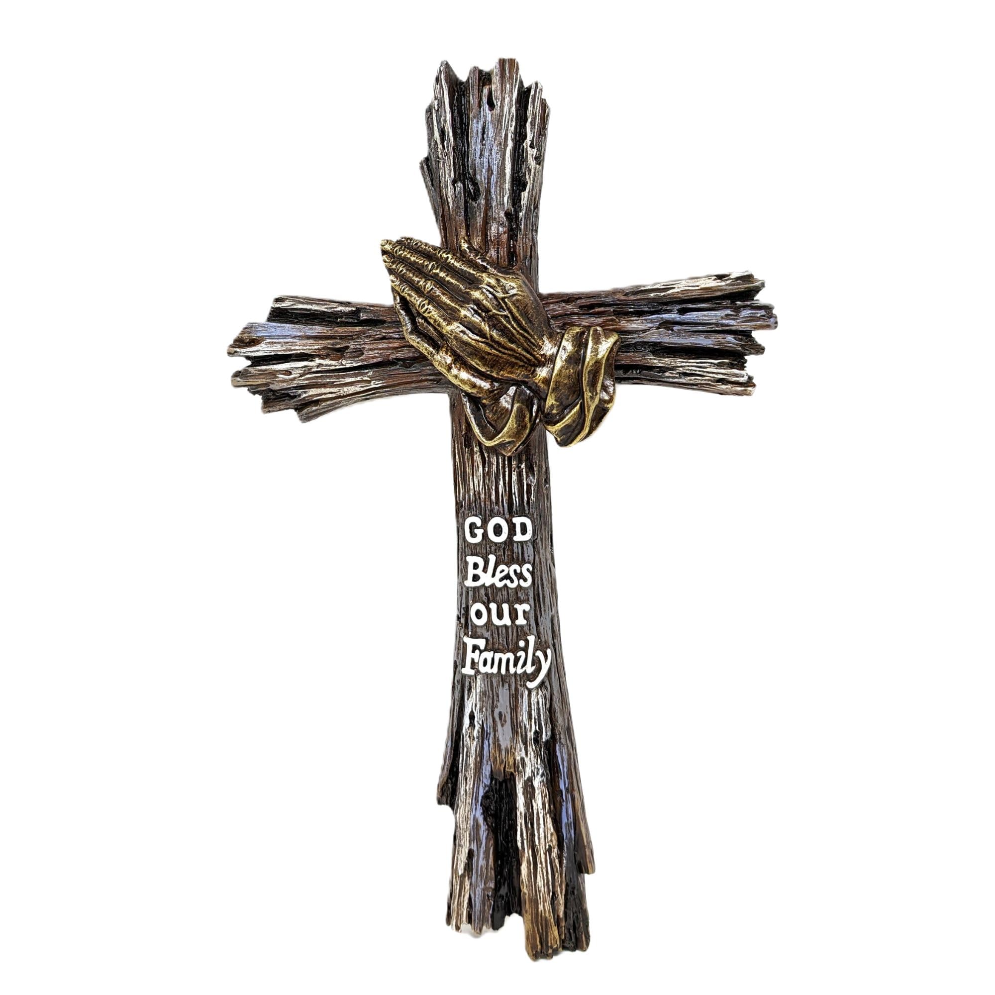 Amazon.com: BestGiftEver Wall Cross with Praying Hands on