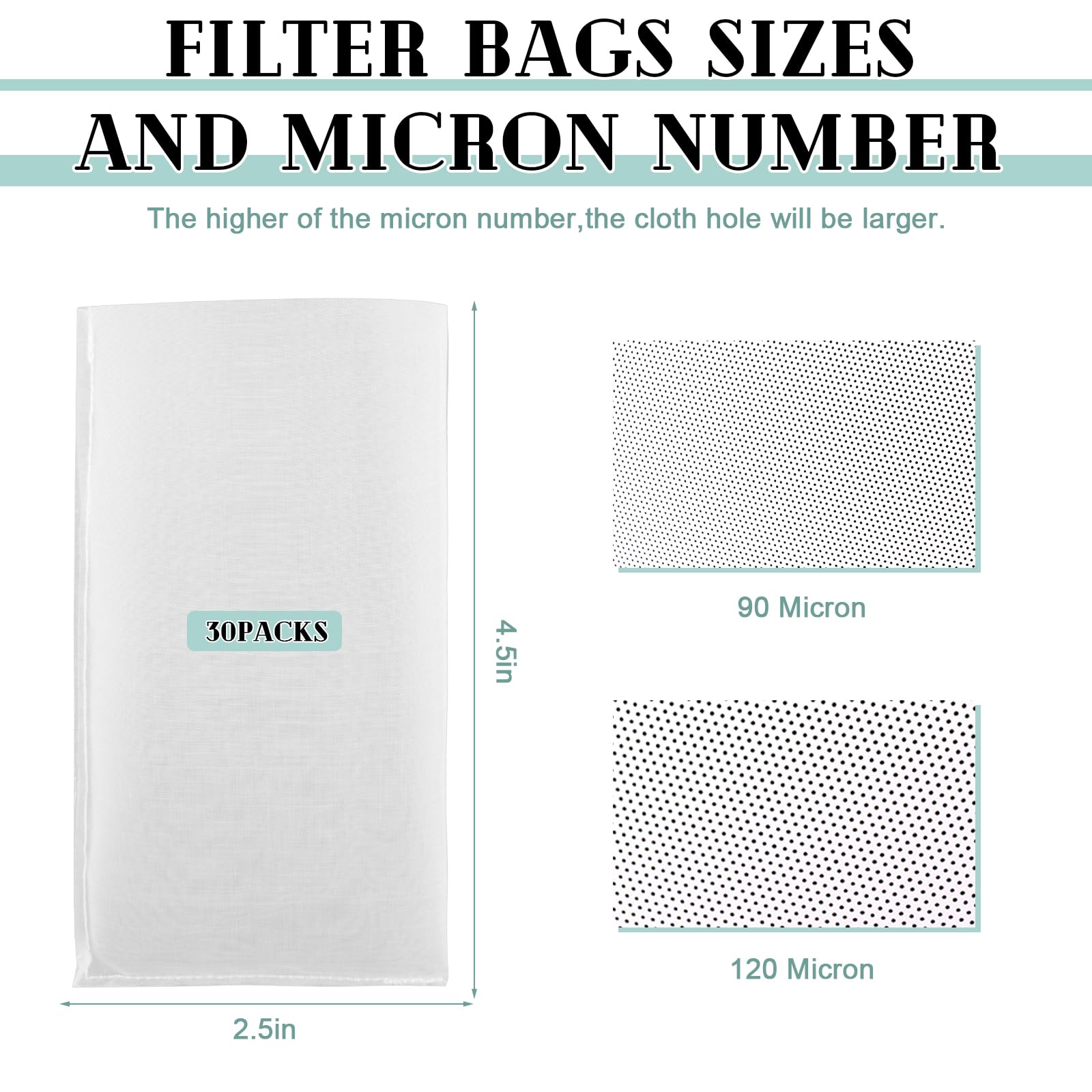 Rosin Press Filter Bags - 30 Pack -3