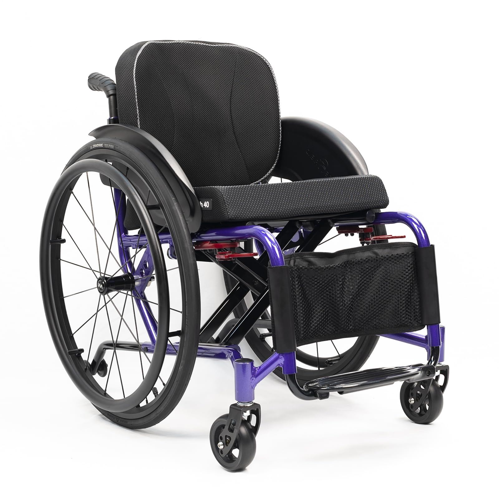 Sillas De Ruedas Deportivas Y De Ocio Para Adultos,silla De Ruedas De Transporte,silla De Ruedas Deportiva Ultraligera Plegable Todo Terreno,silla De Ruedas Manual Portátil De Aleación De Aluminio(Sea