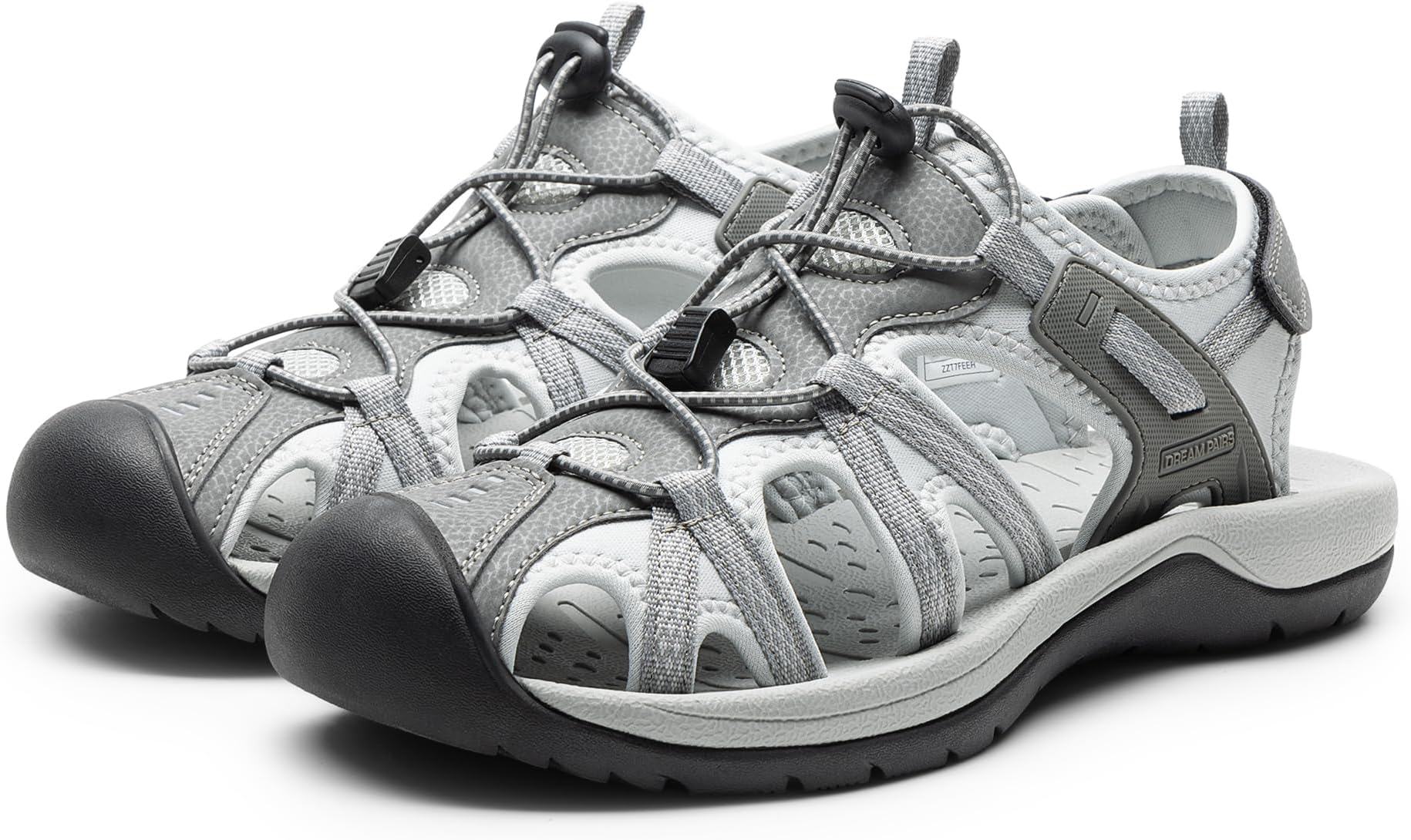 DREAM PAIRS Men's Sandals Hiking Water Sport Athletic Beach Outdoor Comfortable Casual Closed Toe Summer Sandal Shoes