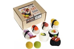 Cuddle-Worthy Cat Sushi Pack: 8 Woolbuddies for Joyful Kitties