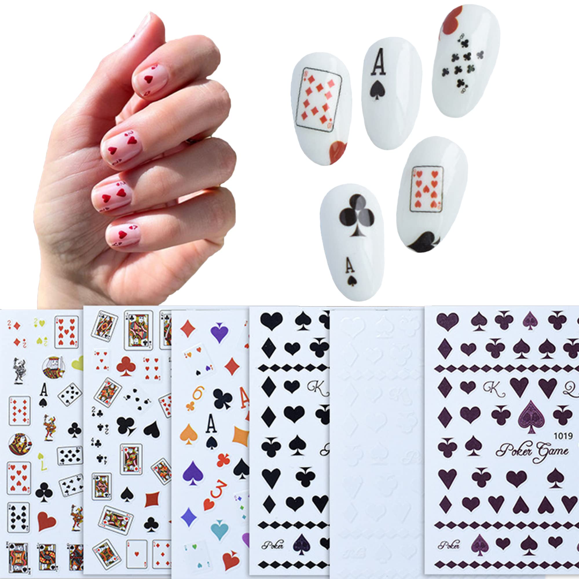 Playing Card Nail Art