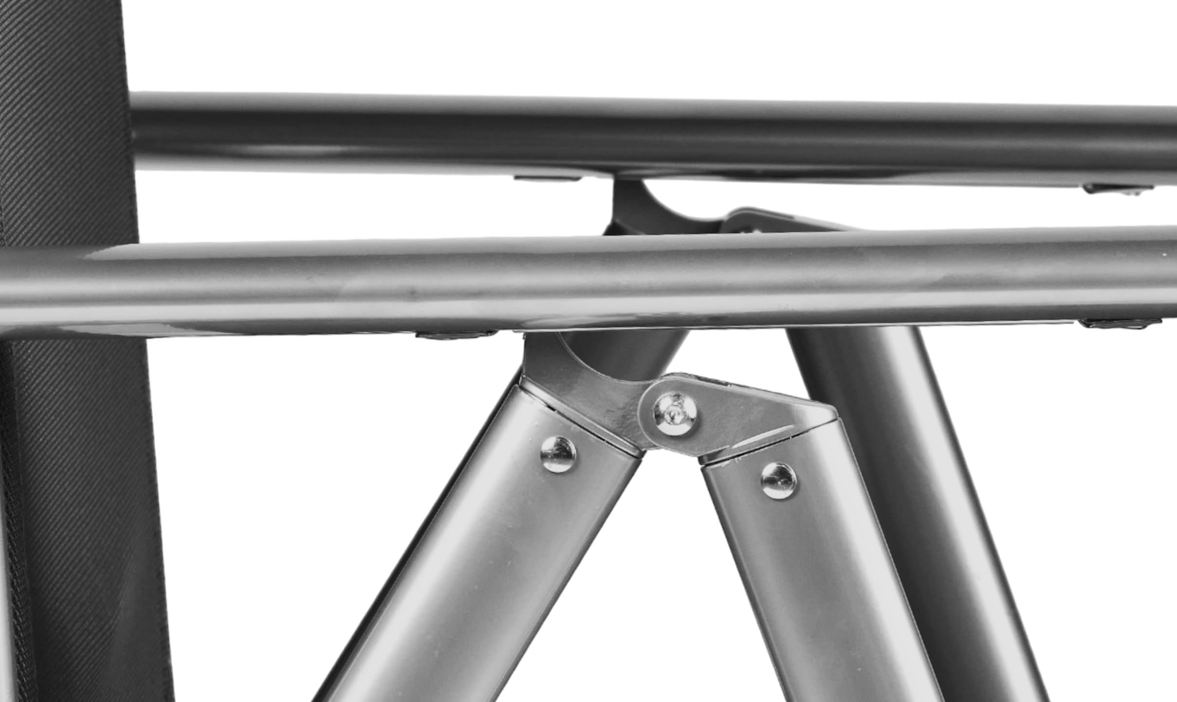 GOVITA - Set Sedia da giardino Pieghevoli da Esterni, Sedia da Giardino Pieghevole in Alluminio e Texteline Schienale Regolabile a 8 Livelli capacità di carico 157,5 Kg, colore NEW YORK GREY (4pezzi)