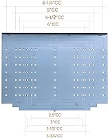Vista 4 de Ravinte Herramienta de plantilla para manija de gabinete, perilla de cajón, montaje de taladro para guía de hardware, 1 paquete