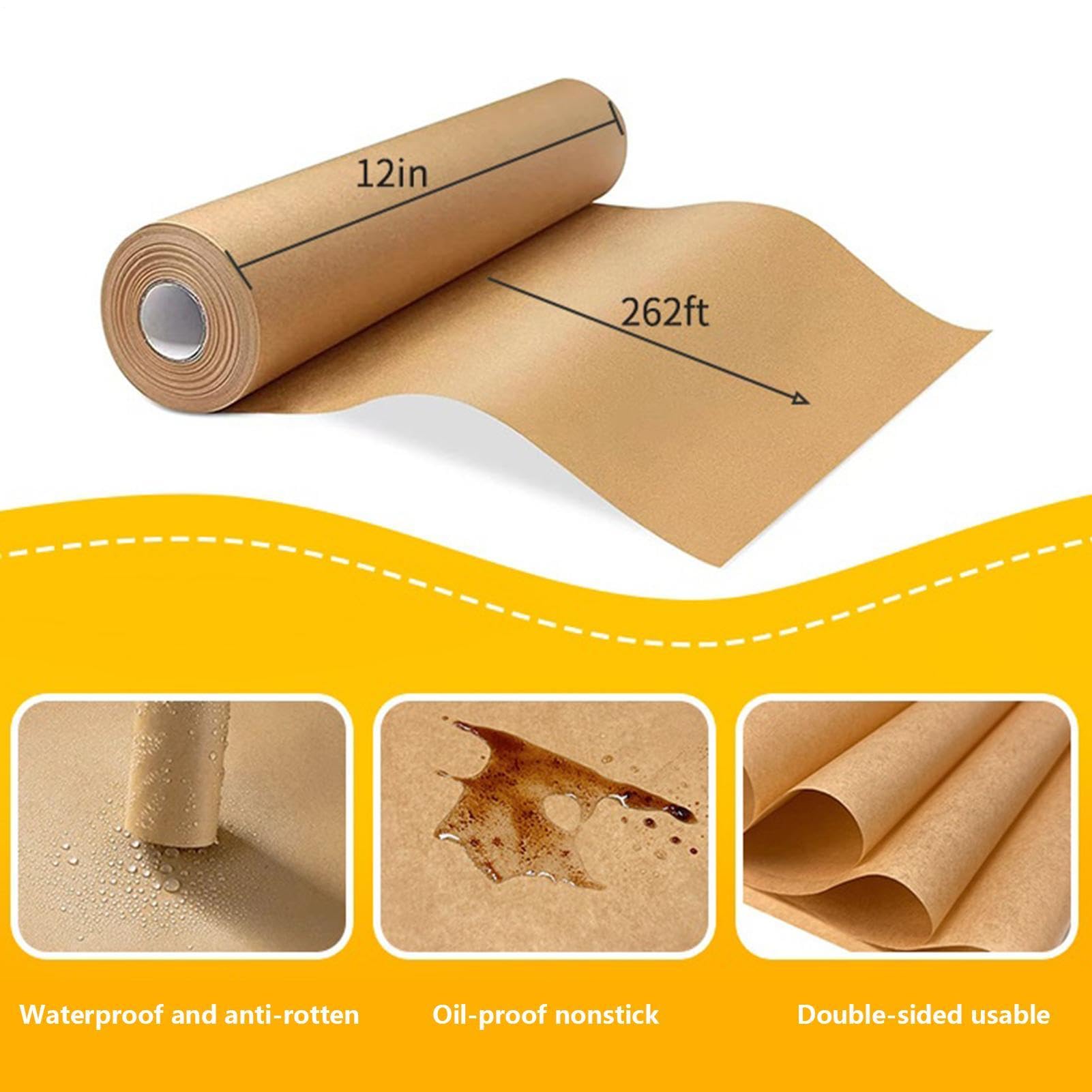 Papel De Horno con cortador láminas de silicona antiadherentes resistentes | Rollo De Papel Para Hornear Y Cocinar para hornear microondas vapor cocinar freír rostizar