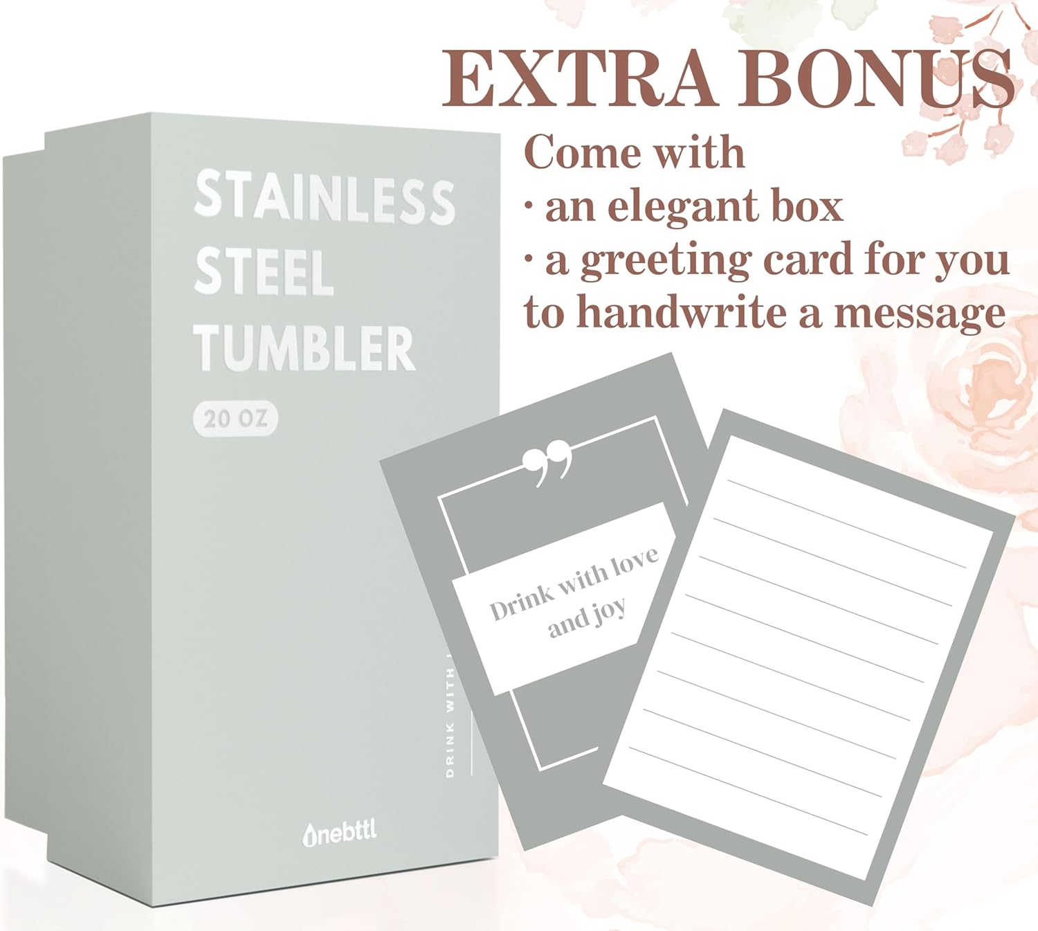 Onebttl Dental Gifts for Dental Assistant, Dental Hygienist on Dental Assistants Recognition Week, National Dental Hygienists Week, 20oz Insulated Stainless Steel Tumbler - Floss - Image 5