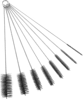 Ctsyuqoo 16 Inch Extra Long Stainless Steel Pipe Cleaning Brush Set - 8pc Variety Pack for Tubes, Bottles, Auto Parts & More