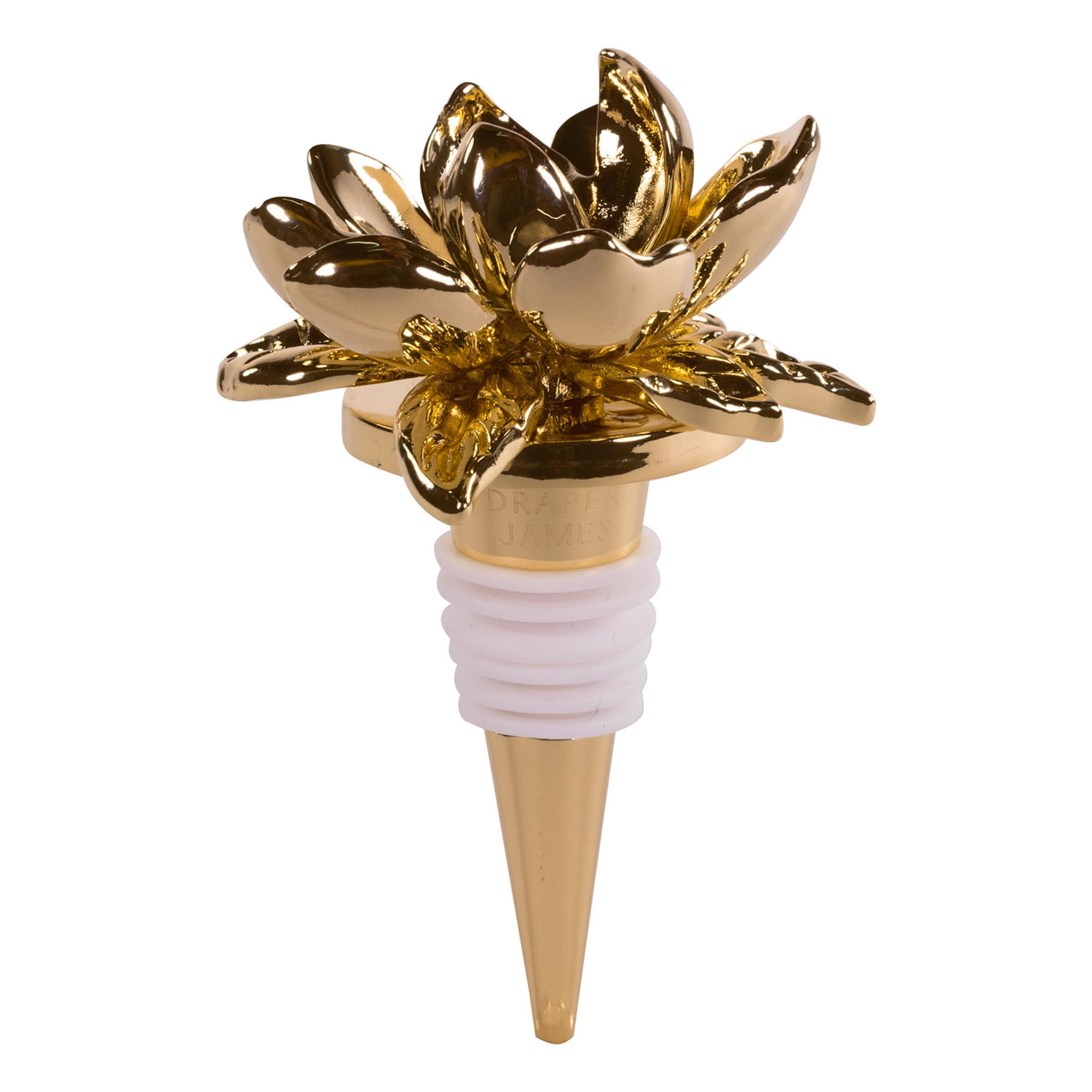 Amazon.com: Draper James Gold Wine Stopper, Floral Bottle Saver