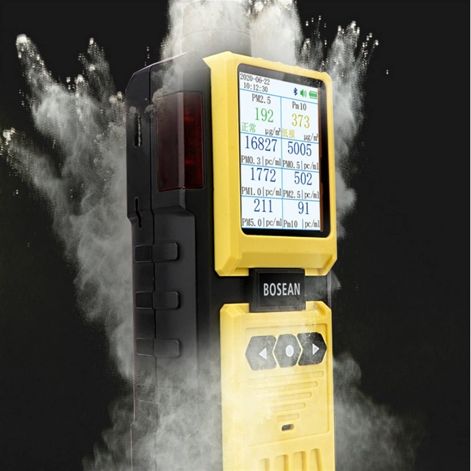 Detector de Calidad de Aire Industrial de Mano Contador de partículas de Polvo Partículas de Polvo PM2.5PM10