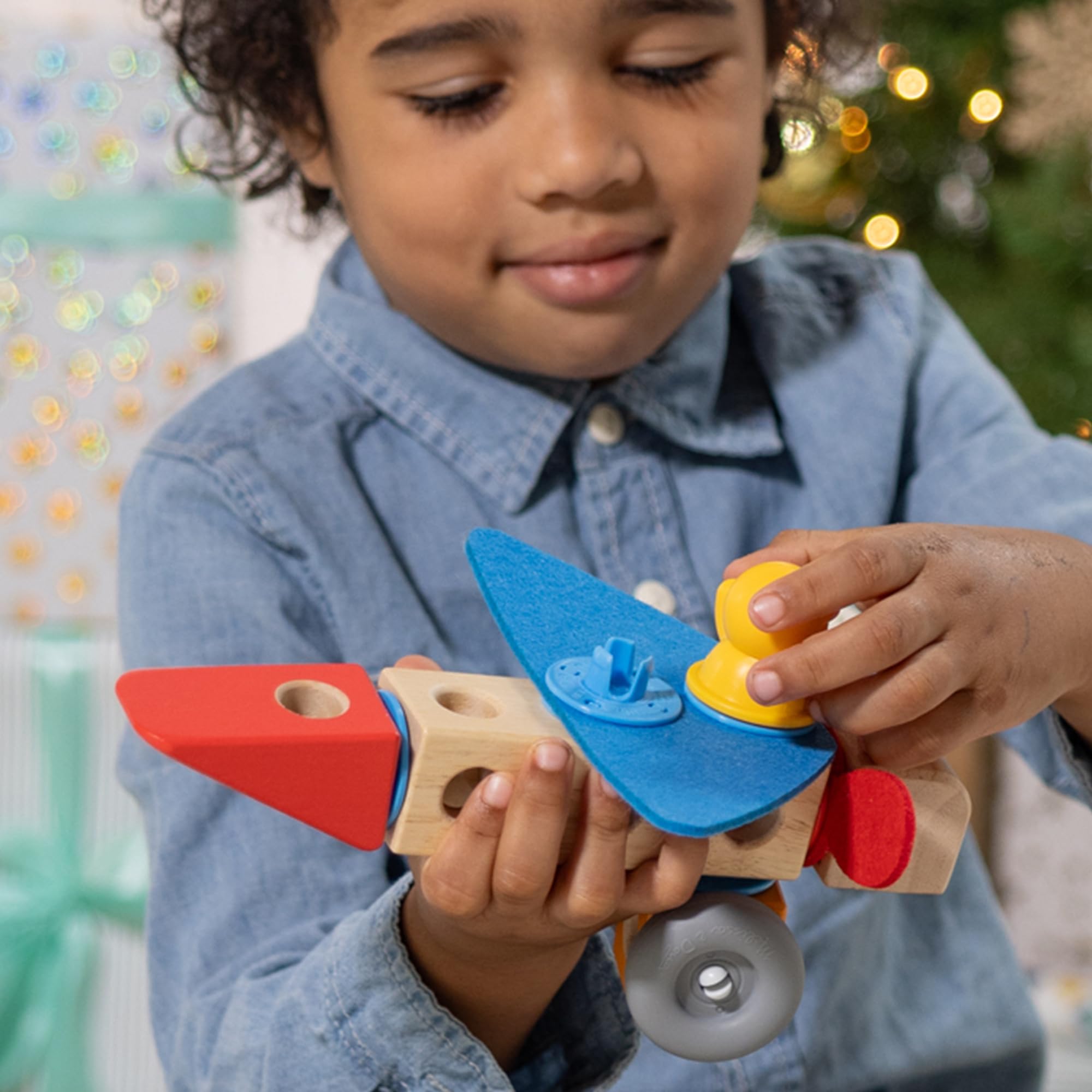 Melissa & Doug - Blockables - Véhicules 54 Pièces - Puzzle Enfant - Jeu Montessori - Jouet En Bois - Jouet D'Activité, De Développement Et Apprentissage - Cadeau Enfant 2 Ans Et + -