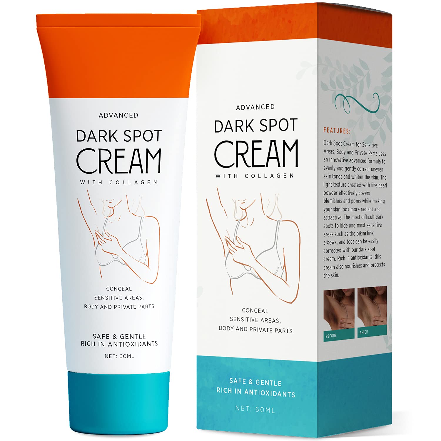 Natural Vine Underarm Cream, Dark Spot Cream, Instant Result, Brighten