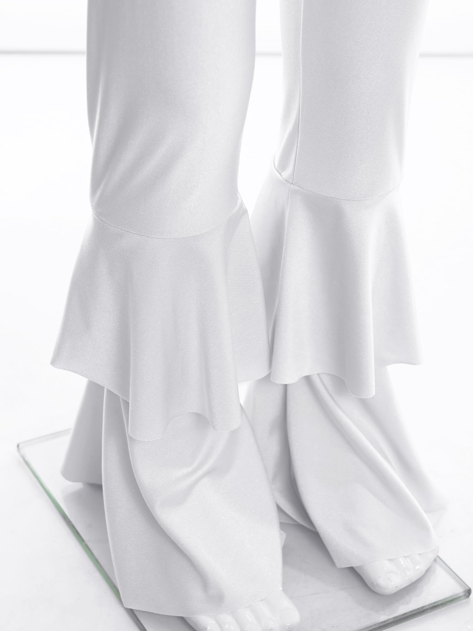 TiaoBug Mono Largo Con Lentejuelas Brillantes Para Niña Maillot De Gimnasia Deportiva Sin Manga Disfraz De Discoteca Hippie De Los Años 70 Y 80 Ropa De Baile