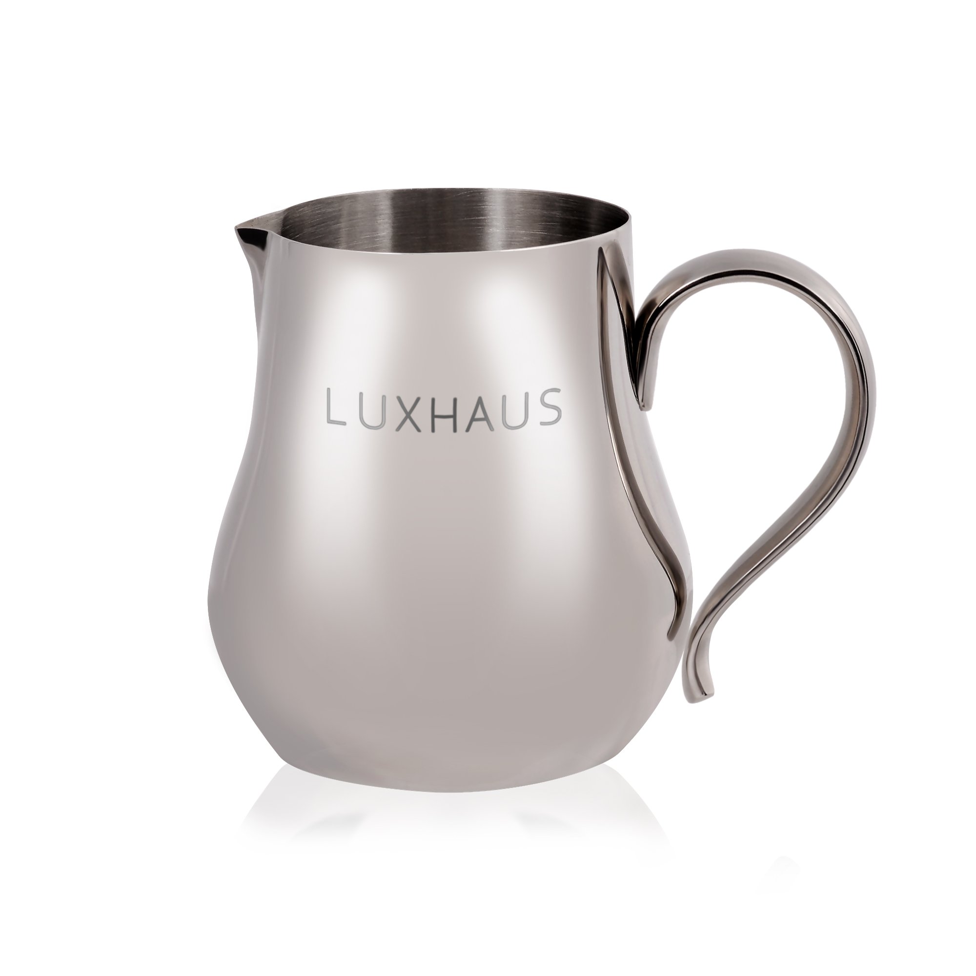 LuxHaus 12oz Stainless Steel Milk Frothing Pitcher