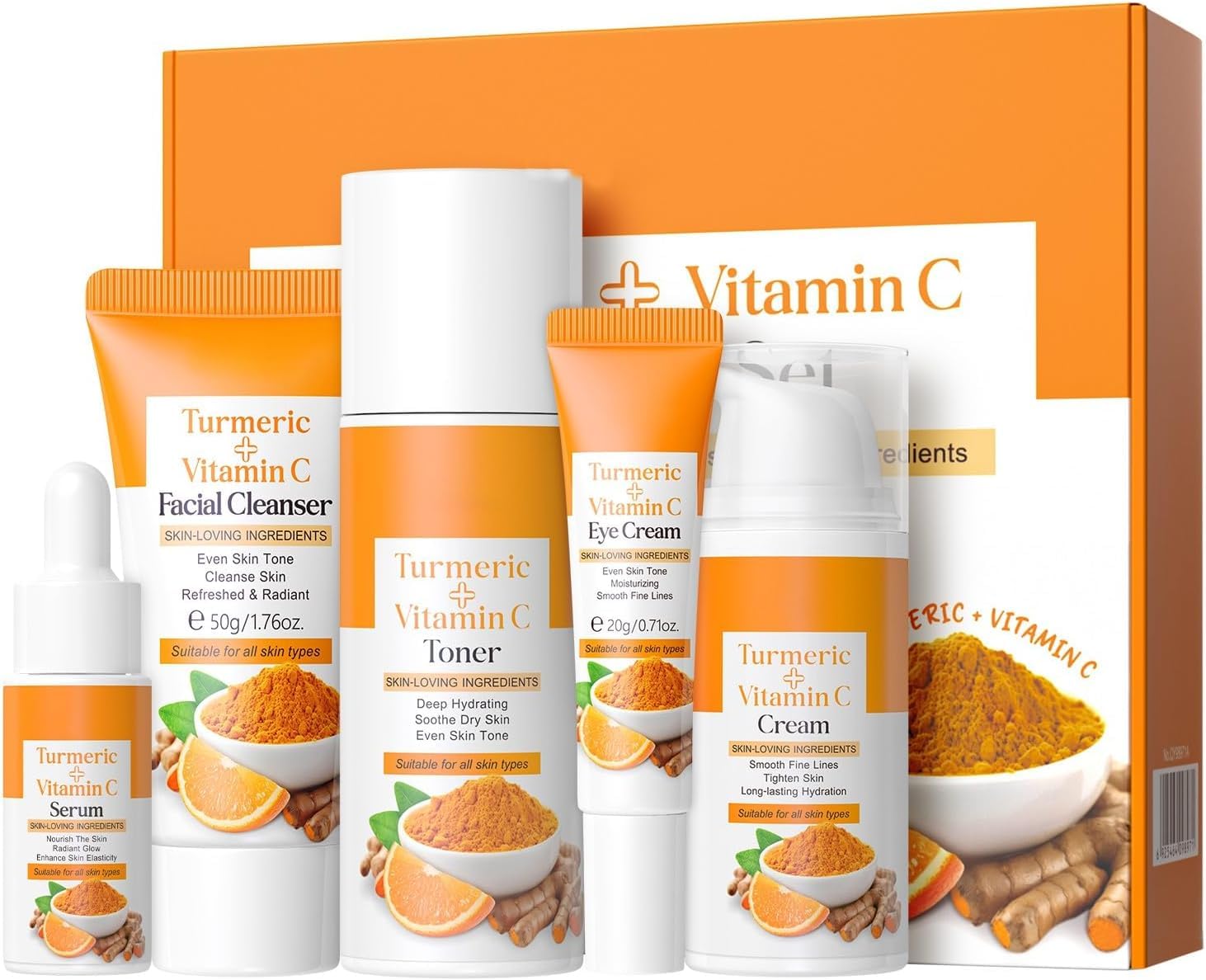 Vawolecy Turmeric Vitamin C Skin Care Set
