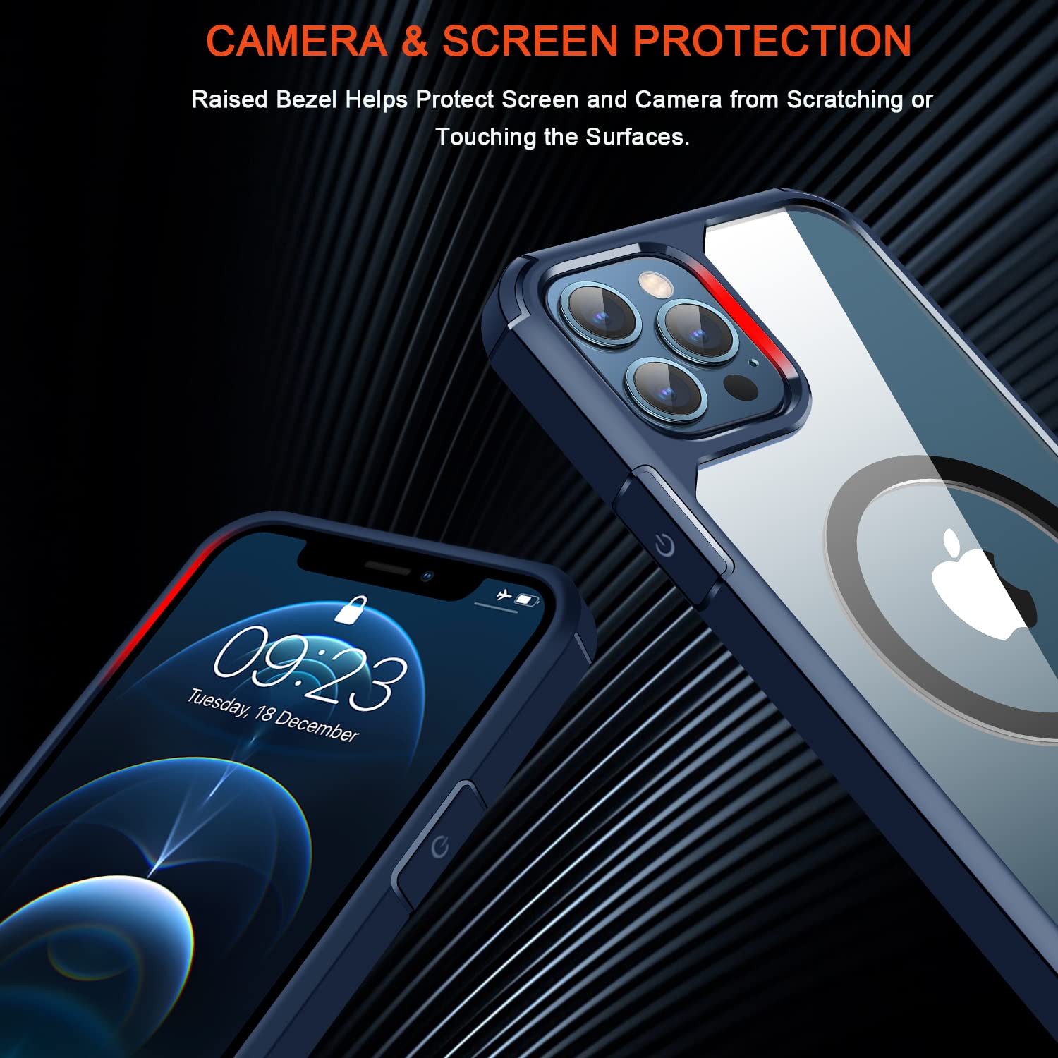 TENDLIN Cover iPhone 12 PRO Max Trasparente Hard PC Retro