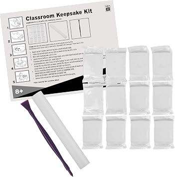 Sculpey Keepsake Polymer Oven-Bake Clay DIY Personalized Handprint Classroom Kit, with Polymer Oven Bake Clay and Tools, Non-Toxic