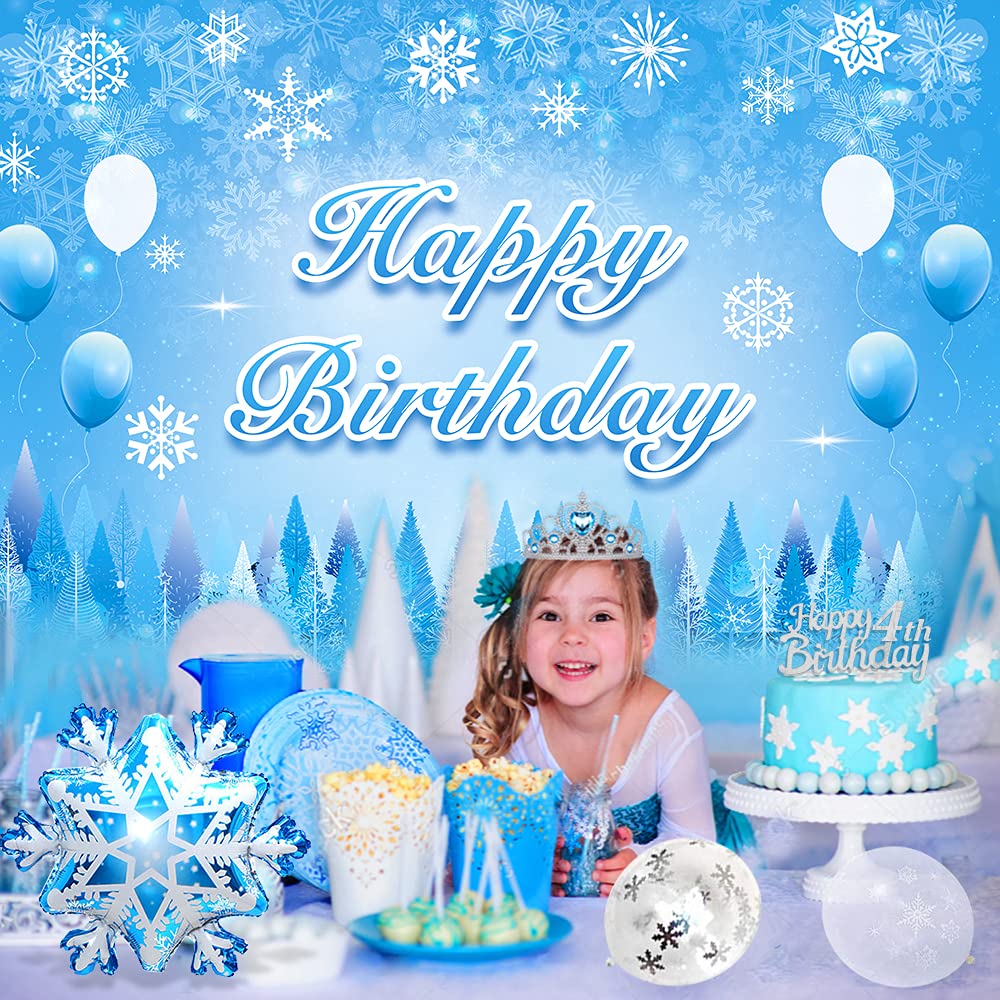 5th Frozen Birthday Decoration Girls,Frozen Balloon Garland Arch Kit ...