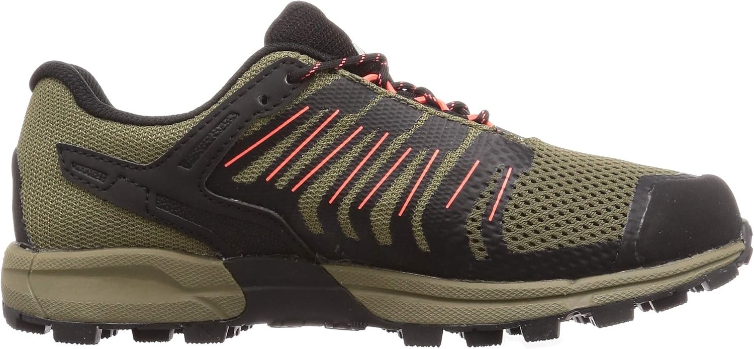 Inov-8 Womens Roclite 315 GTX - Waterproof Gore Tex Hiking Shoes - Lightweight - Vegan - Brown/Coral - 7.5