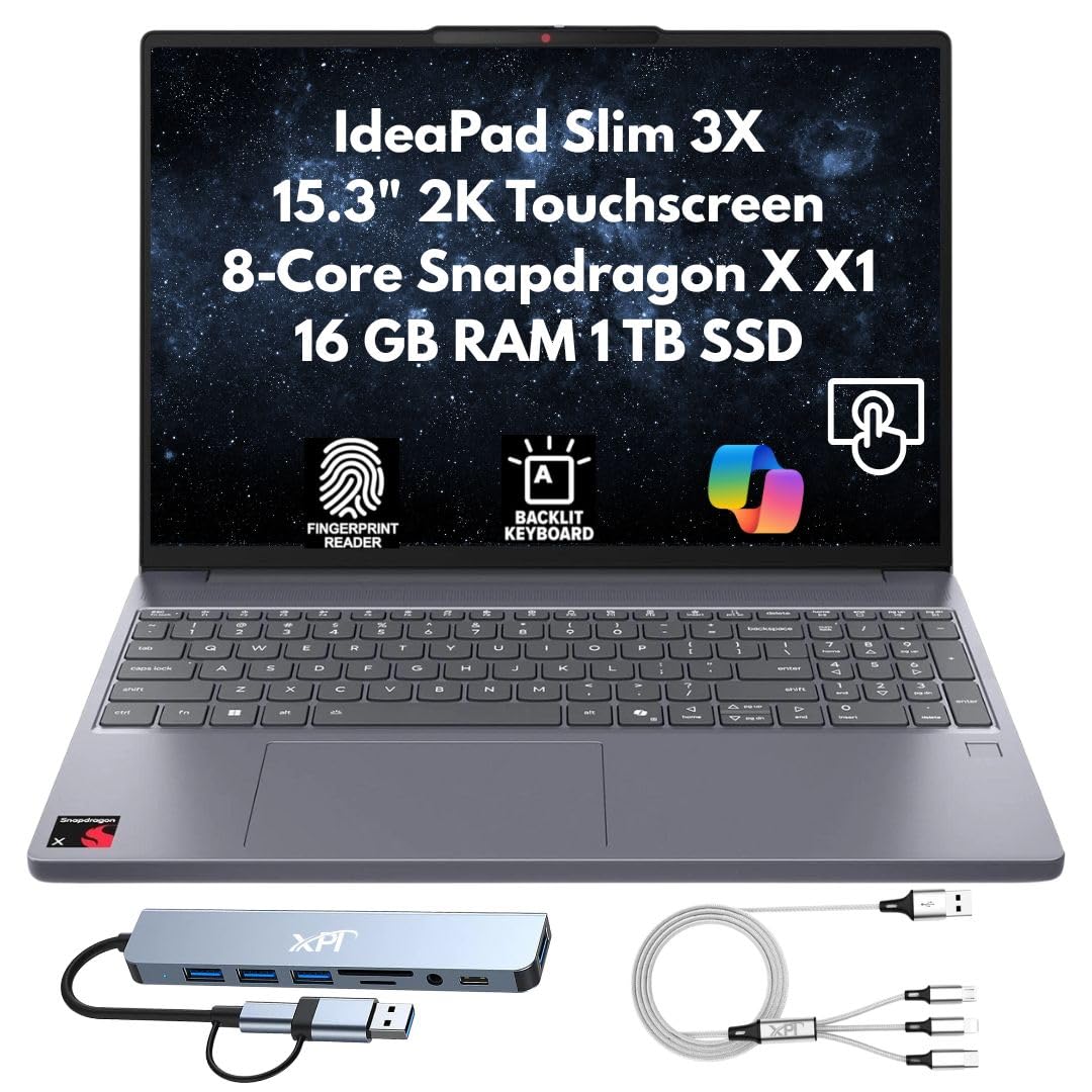Amazon.com: Lenovo IdeaPad Slim 3X Home Student Business Laptop