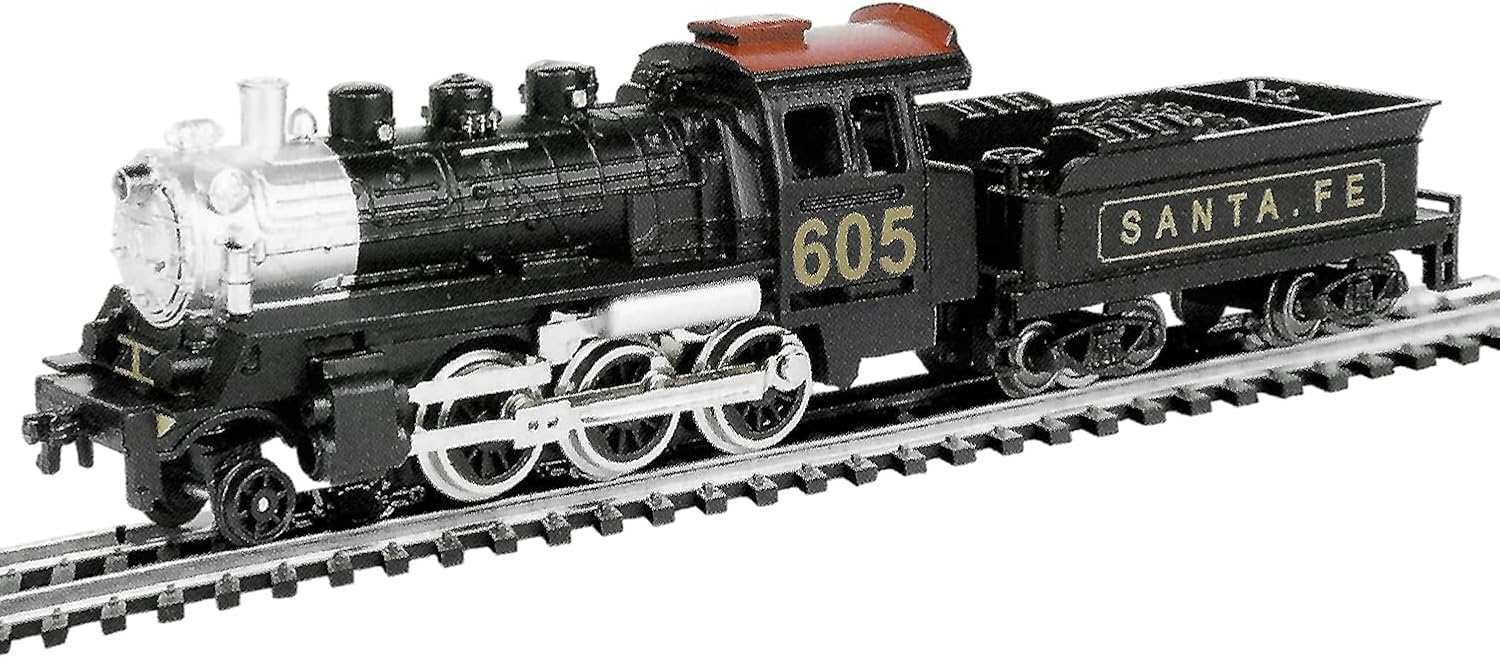 2-6-0 Decorative Locomotive with Lighting and Tender HO Scale Model Railway, Featuring Exquisite Wooden Sleepers and Highly Conductive Nickel Silver Track, Compatible with the HODC Series