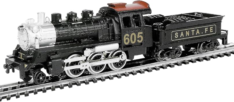 2-6-0 Decorative Locomotive with Lighting and Tender HO Scale Model Railway, Featuring Exquisite Wooden Sleepers and Highly Conductive Nickel Silver Track, Compatible with the HODC Series