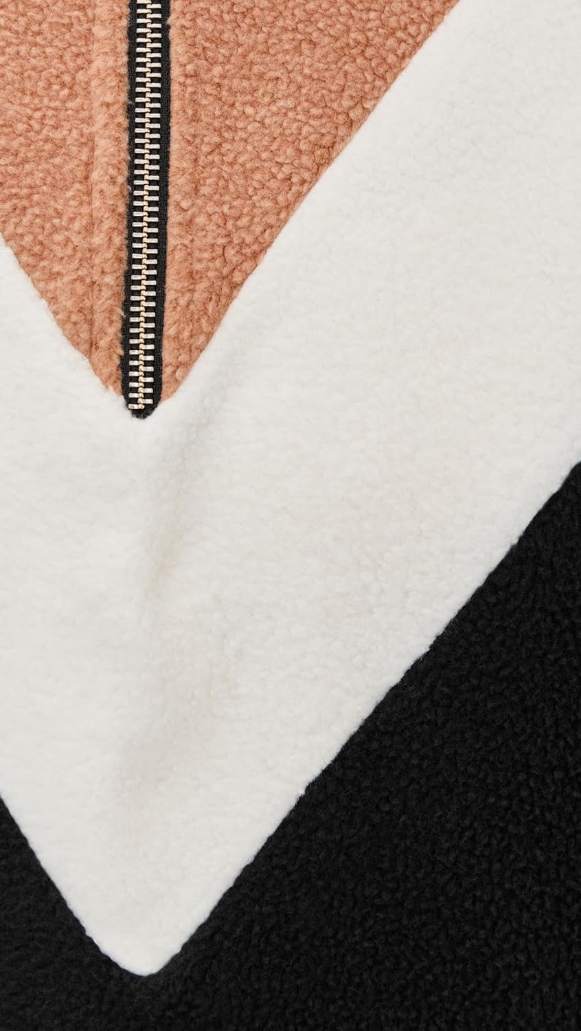 THE GREAT. Women's The Colorblock Plush Chalet Sweatshirt - Image 6