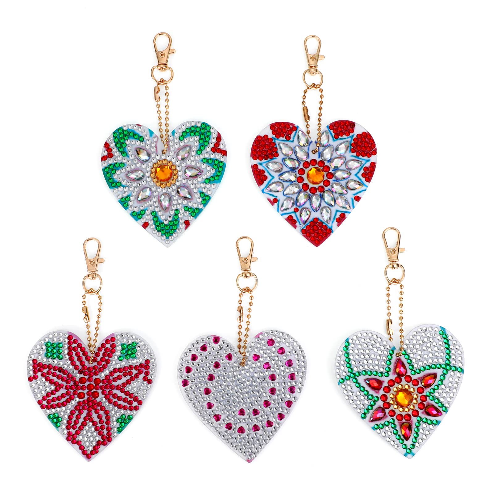 Alluring Llaveros De Pintura Diamantes Mariposa, 12 Piezas Kit Completo De Pinturas De Diamantes Colgante 5D DIY Kits De Punto De Cruz De Pintura Diamante Llavero De Mosaico