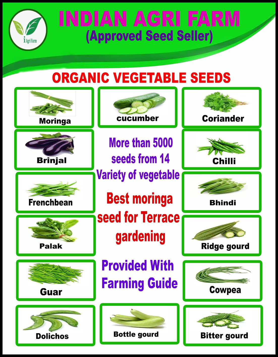 Iagrifarm NSC Make Vegetable Seed Kit - More then 5000 Seeds from 14 varieties of Vegetable Seed For Terrece Gardening (B0CGPSYVRJ) Amazon Price History, Amazon Price Tracker