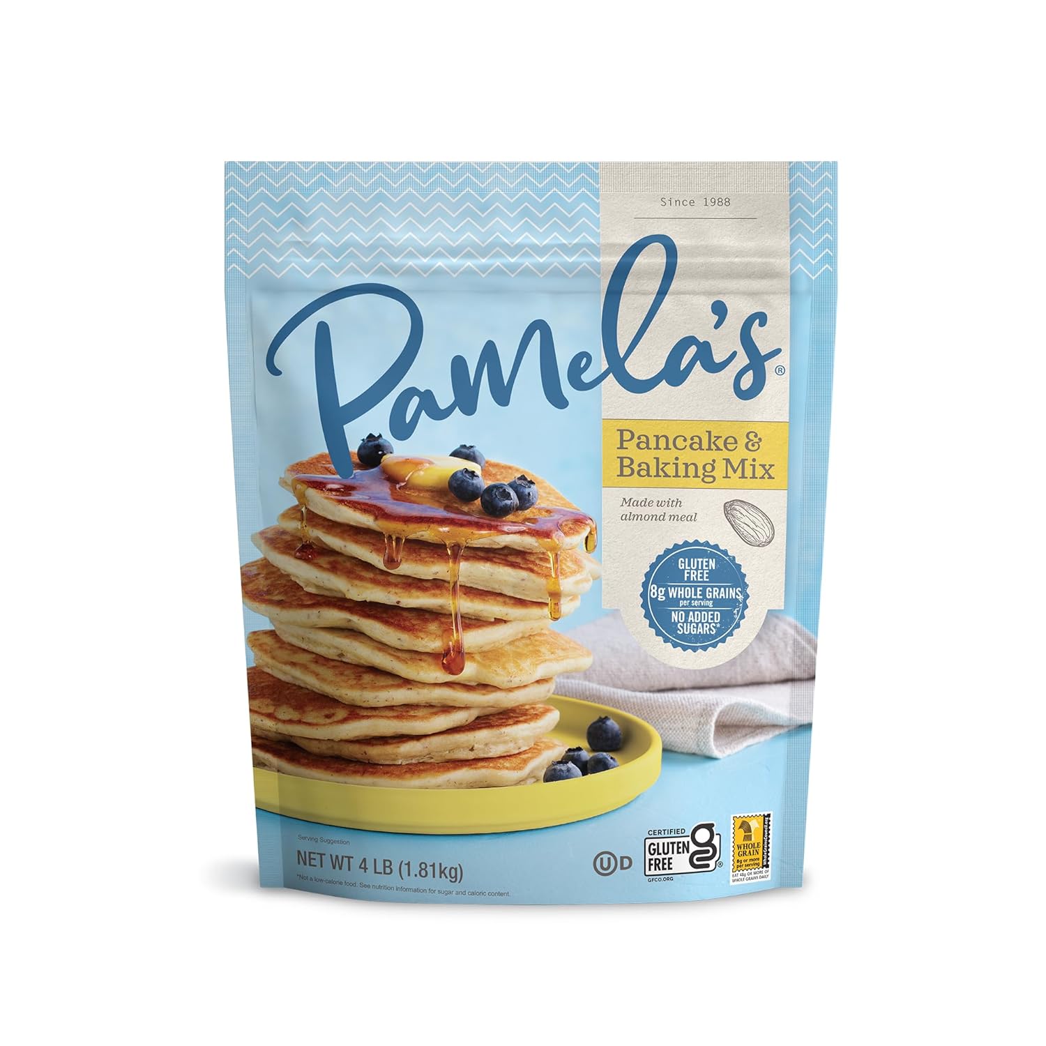 Pamela's Gluten Free Baking mix, Artisan Flour Blend, Baking and Pancake Mix, & Bread Mix, 4LB Each (Variety Pack)