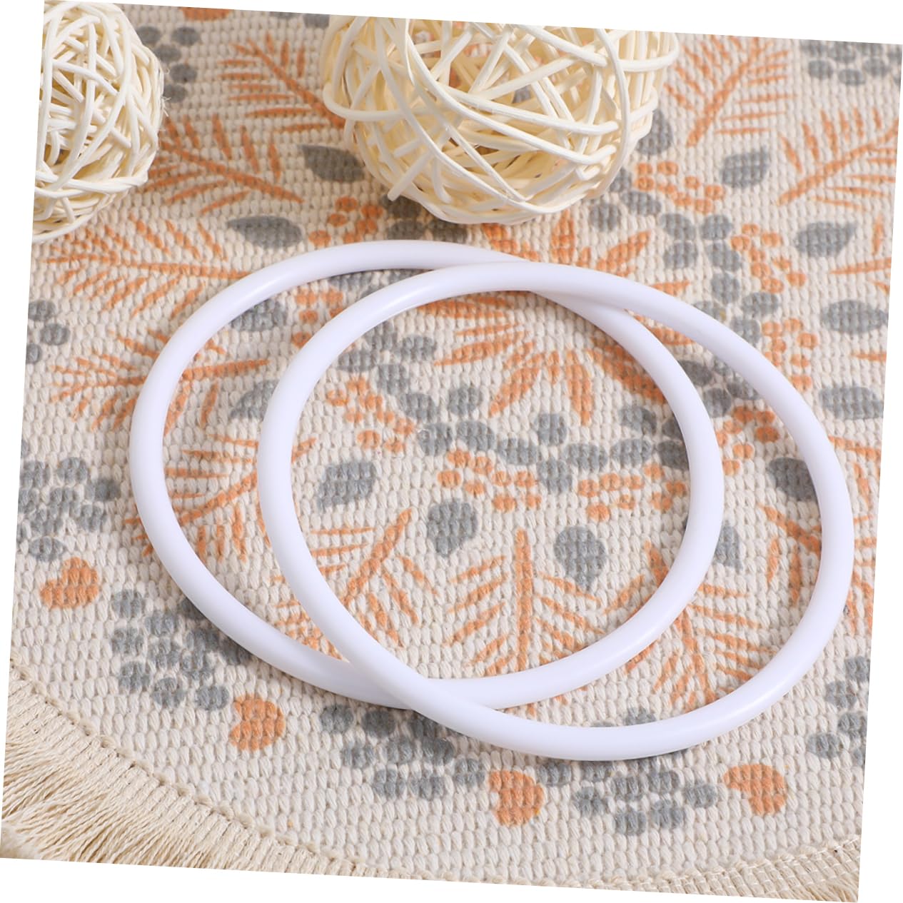 TOPBATHY 120 Piezas Accesorios para atrapasueños Accesorios de plástico aro de macramé Floral aro de Bordado Marcos Suministros de macramé Aros Base atrapasueños el plastico