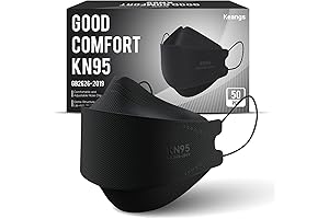Keangs KN95 Fitted Masks: Breath Easy with Ultimate Comfort