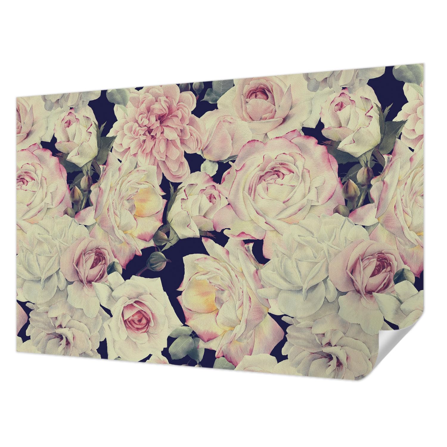 Décor mural adhésif haute qualité 104x70 cm bouquet de fleurs moderne