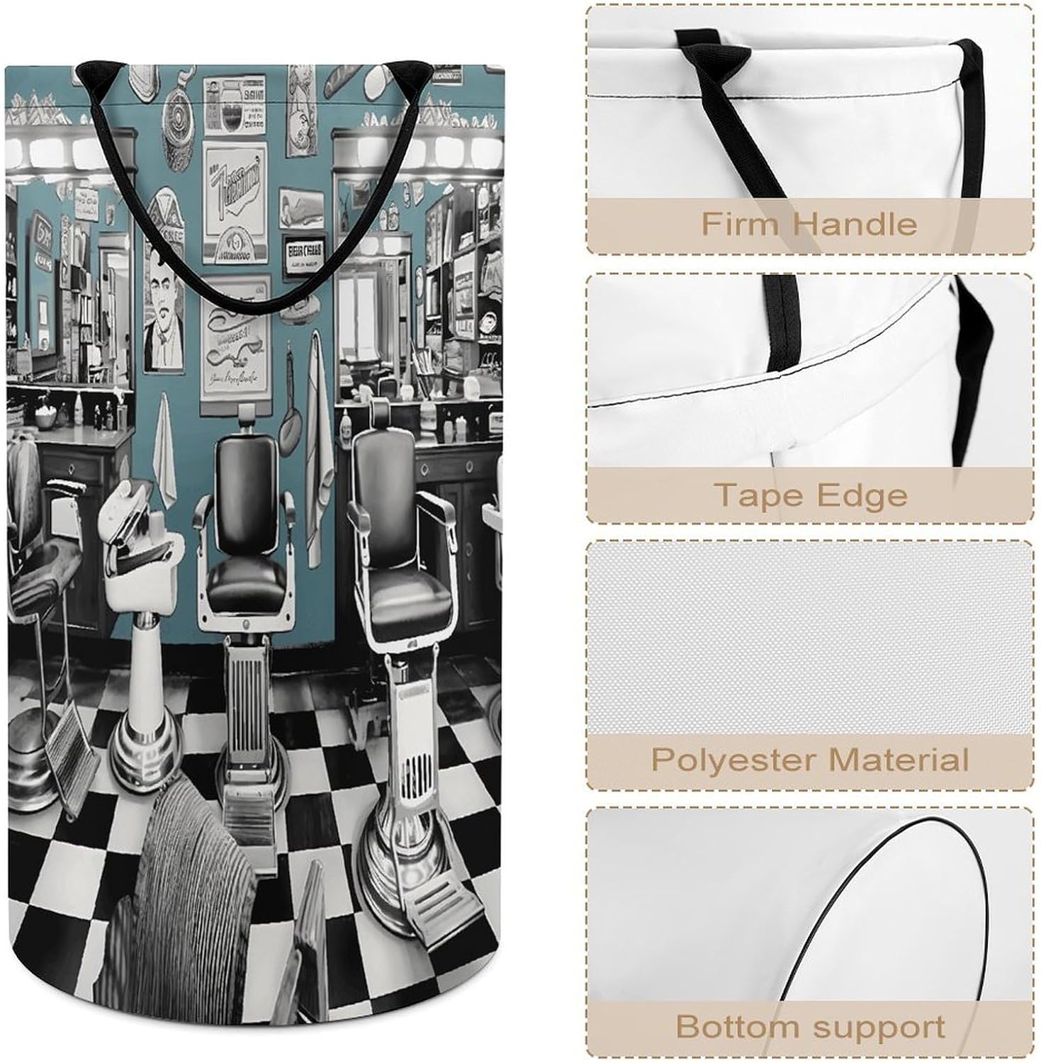 Dirty Clothes Basket Extra Large 110l Open Top Laundry Hamper With Portable Carry Handles, Foldable Waterproof Clothes Basket Spacious Laundry Bag For Bedroom Bathroom Laundry Room Dorm