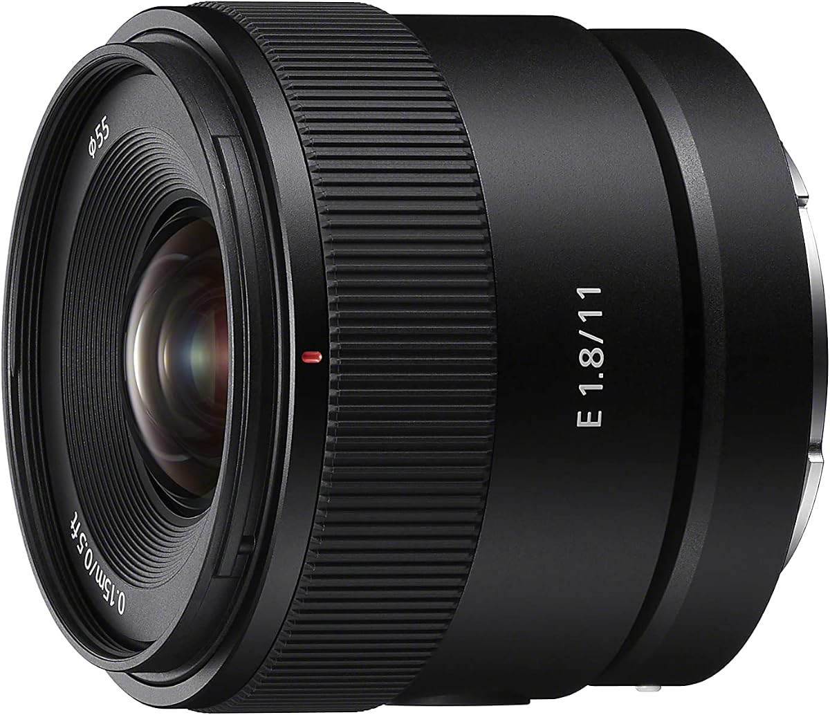 Sony E 11mm F1.8 APS-C Ultra-Wide-Angle Prime for Cameras, Black